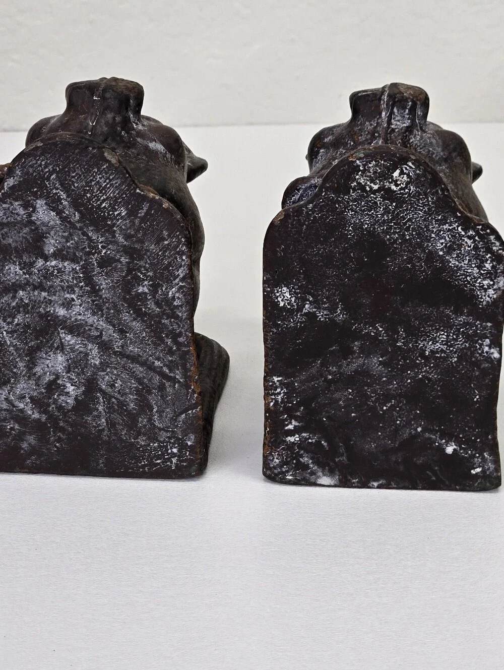 VTG Cast Iron‎ Pig Bookends Set 2 Heavy Rustic Farmhouse Country Decor Black